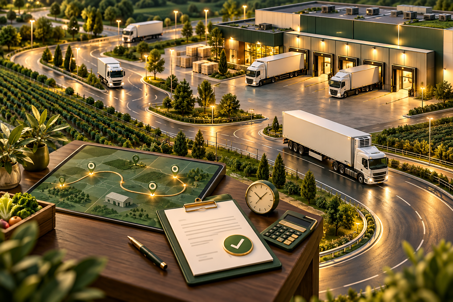 Coordinated freight routes, schedules and agreed terms